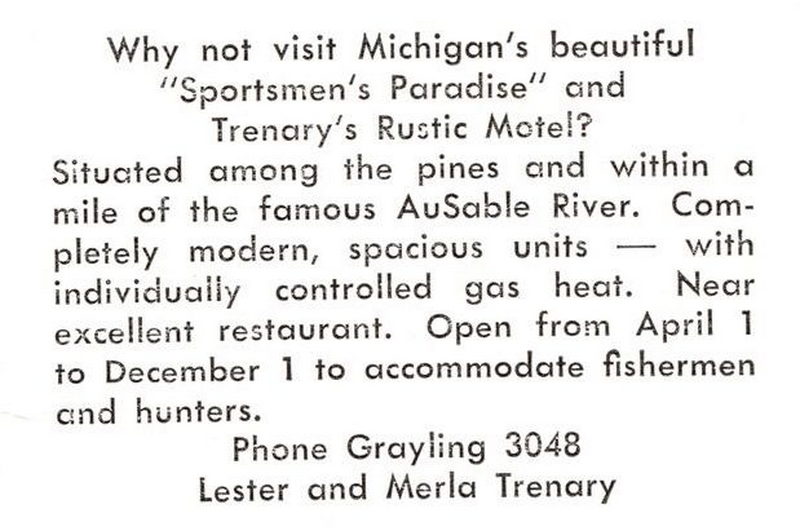 Trenarys Rustic Motel - Vintage Postcard (newer photo)